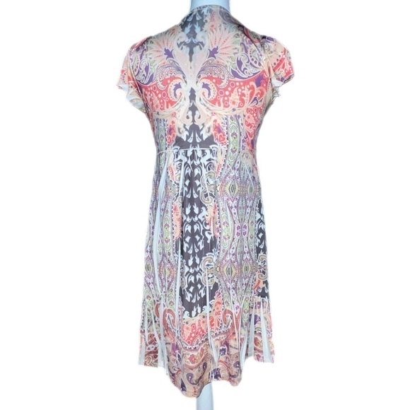 Apt 9 - Beaded V-neck - Multi-Color - Summer Dress - Size Petite Small - Picture 4 of 13